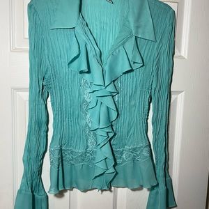 Aqua Top- casual/dressy
